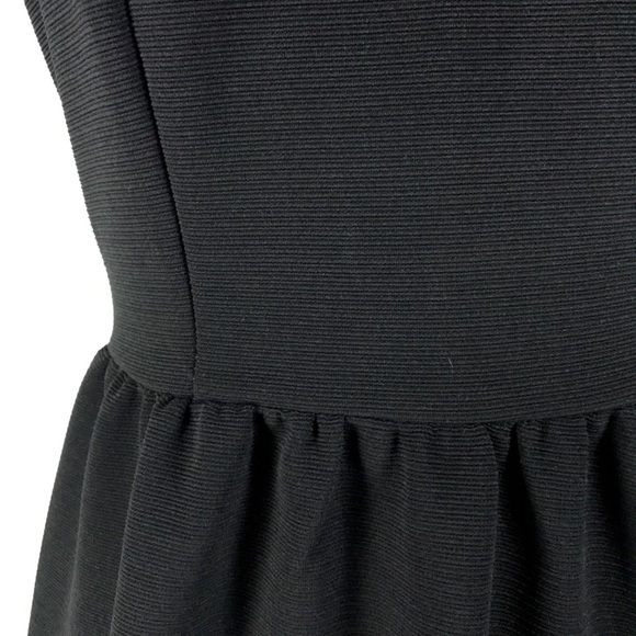 Forever 21 Women's Size S Black Solid Skater Dress - Picture 4 of 8